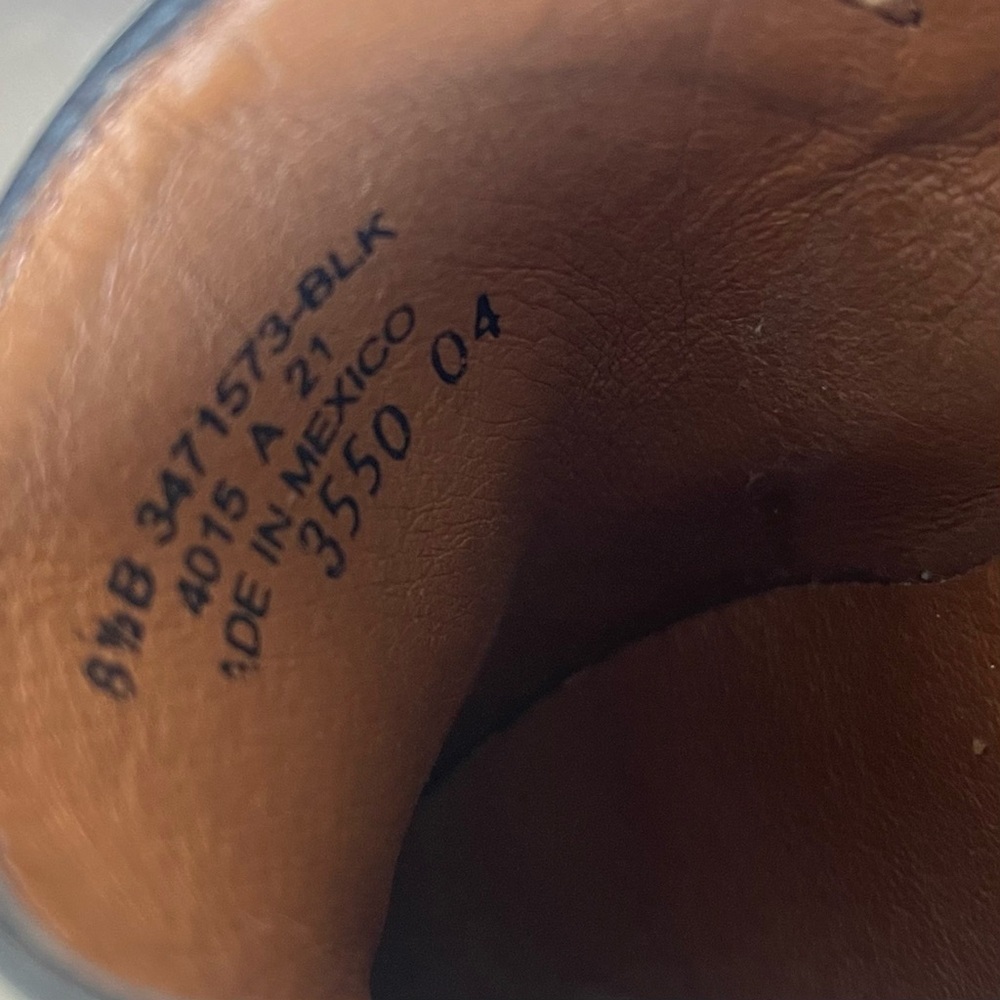 Black Leather Frye Mules - Picture 6 of 7